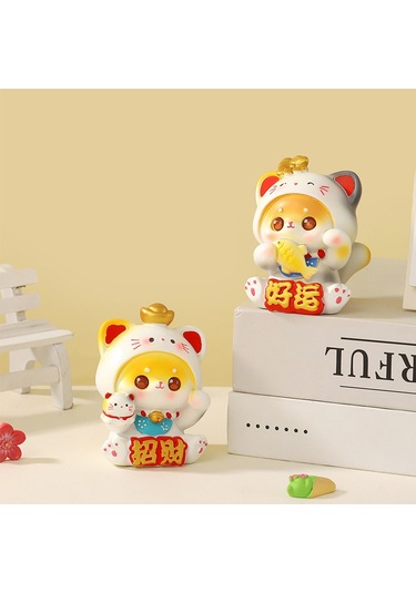 Altınemici Kedicik Karikatür Sevimli Masaüstüara Desorasyonu 1 Adet