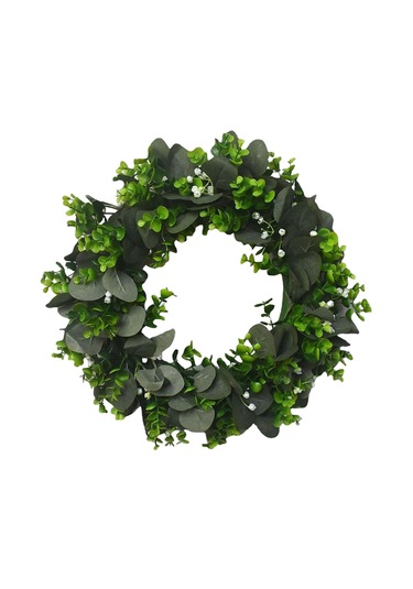 Suntek Çiçek Çelenk Mavi Ayçiçeği Askı Yuvarlak Asılı L