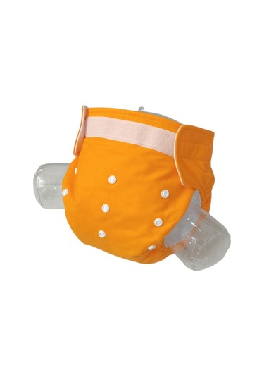Baby Ybb Yıkanabilir Bebek Bezi Cepli Turuncu Renk Cırt Cırtlı 8kg-18kg Standart