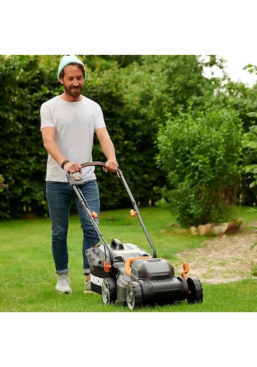 Worx WG779E 40 V 2.5 Ah. Li-ion 34 CM Profesyonel Şarjlı Çim Biçme Makinesi