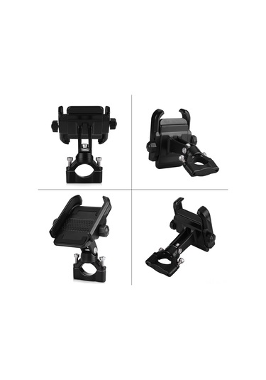 Lemestar Motosiklet Telefon Tutucu Mdl-2805: 4-6 İnç Ekranlı Cep Telefonları İçin 360 Döner, Alüminyum Ve Paslanmaz Çelik, Kolay Kurulum, Evrensel Uyum