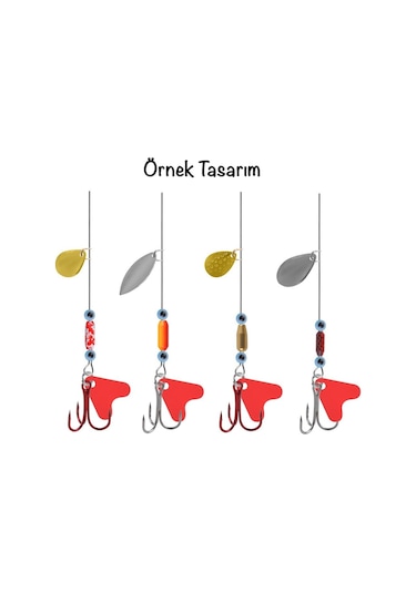 MSO Olta Balıkçılık Paslanmaz Çelik Mepps Jig Yem Yapım Fırdöndü