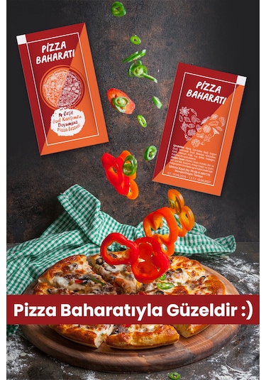 Tek Kullanımlık Pizza Baharatı 14 Çeşit Karışım 3000 Adet Çeşni