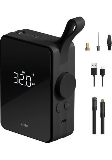 Hoto Taşınabilir Elektrikli Lastik Şişirme Cihazı Qwcqb001