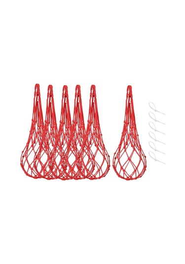 Suntek 6 Adet Karpuz Ağı Kabak Destek Bal Kavunu Kırmızı
