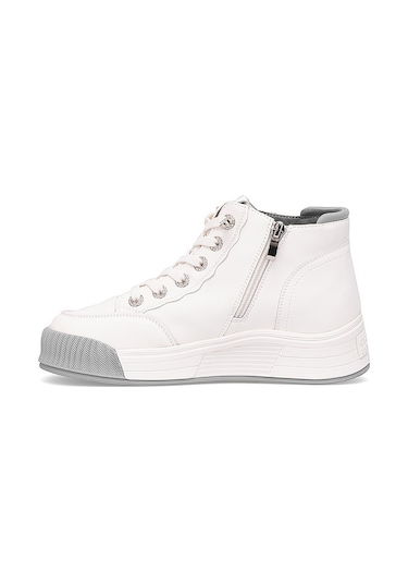 Guja 25k334 Kadın Hakiki Deri Sneaker Bot Gri Gri