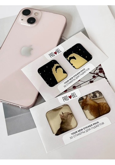 Pro Bel Telefon İçin Eşleşen 3b Eğlenceli Sevimli Kedi Çıkartmaları 346790850