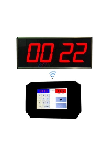 Dokunmatik Ekran Kumandalı Kablosuz Fastfood Sıramatik Numaratör Sistemi