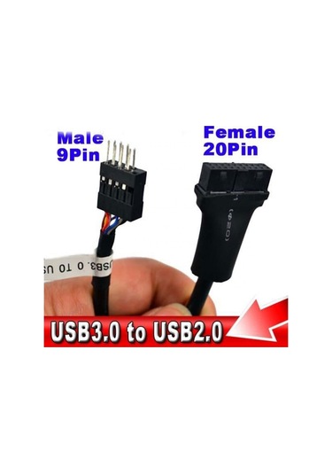 19 Pin 9 Pin Çevirici 20 Pin 9 Pin Çevirici