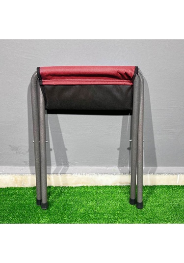 Argeus Katlanabilir Pedli Tabure Bordo Çok Renkli