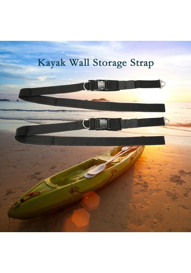 Mufunye Kano, Sup Ve Kano İçin Duvar Montajlı Depolama Askısı - Ayarlandırabilir Kayışlar Ve Hızlı Serbest Bırakma Kancaları İle 50-70 Kg Yük Kapasitesi