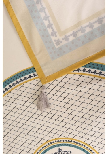 Safran Luxe Mutfak & Yemek Masası Örtüsü 150x250 Cm Çok Renkli