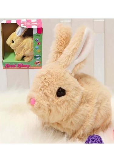 Yürüyen, Sesli Hareketli Sevimli Peluş Bunny Tavşan - Sweet Bunny 001
