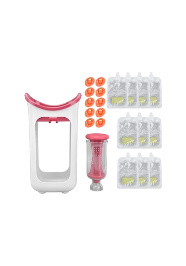 Bebek Püresi Üreticisi, Verimli, Basit, Kolay, Güvenli, Manuel Bebek Maması Blender Kırmızı