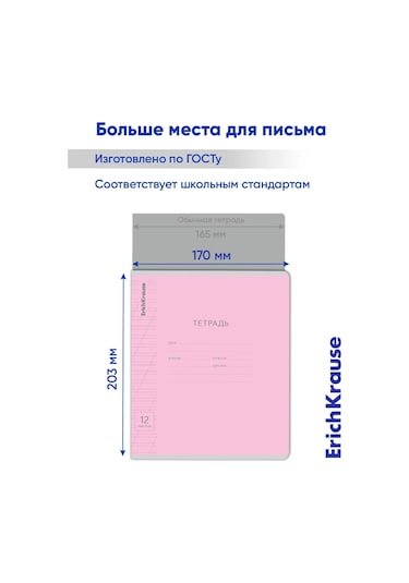 Erichkrause 10'lu Paket Eğik Çizgili Not Defteri 13951543