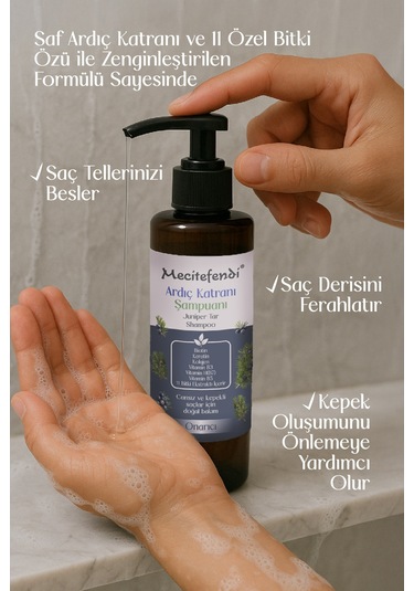 Mecitefendi Biotin Keratin ve Kolajen İçerikli Ardıç Katranı Şampuanı 150 ML