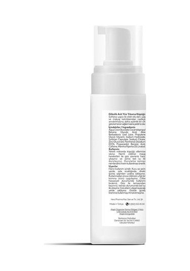 İdea Derma Glikolik Asit Yüz Yıkama Köpüğü 200 ML