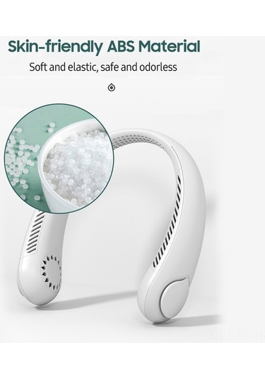 Pazly Taşınabilir Boyun Fanı - 3 Hızlı, 1800mah Şarjlı, Bıçaksız, Spor Seyahat Kişisel Serinletici