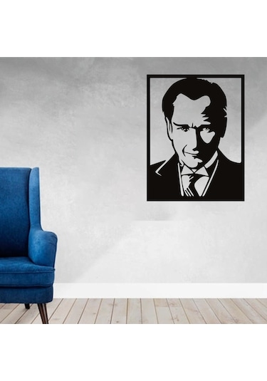 Balp Lazer Kesim MDF Tablo ATATÜRK Figürlü Dekoratif Otantik Tabl
