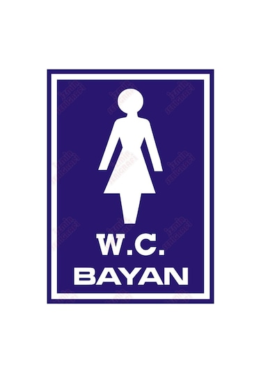 W.C. Bayan Levhası