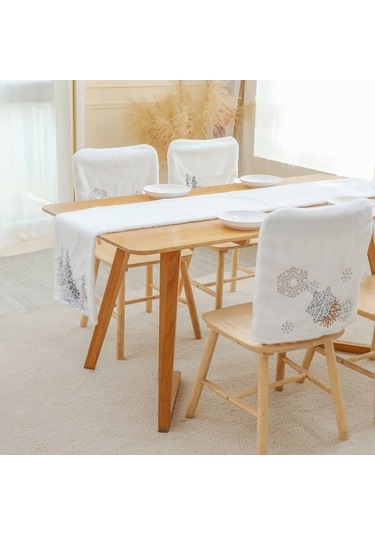 Ganzhoushop Tarzı Otel Örtüsü Örtüsü Ofis Noel Mat Masa Masa Masa İskandinav İçin Ev Dikdörtgen Desenli Cm Ağacı 2022sa31 182x33 Ul
