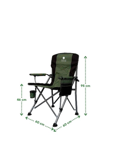 Katlanır Kamp Sandalyesi Lux - Yeşil