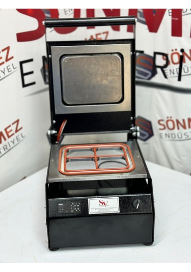 Sönmez Manuel Kase Kapatma 4 Gözlu Tabak Kapatma Makinesi Black