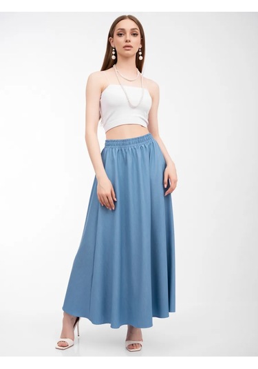 Begi Brand Yazlık Kot Çan Etek 383965889 Açık Mavi