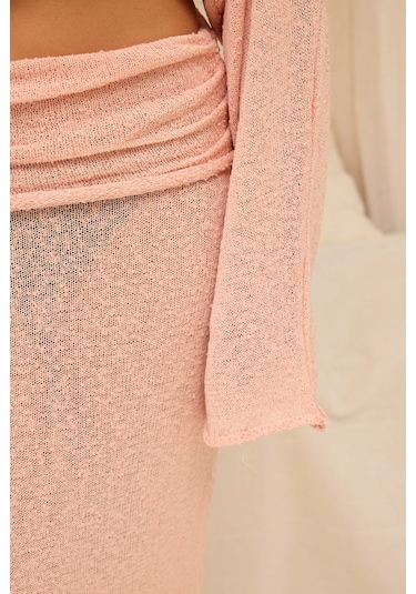 Mai Collection Naval Somon Crop Etek Triko Takım