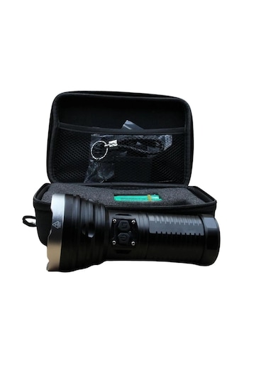 Powerdex Pd-9900 Şarj Edilebilir Pilli Profesyonel Avcı El Feneri Siyah