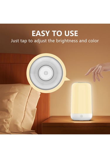 Qingmipy Bt Akıllı Gece Lambası: 7 Renk, Müzikle Senkron, 24 Sahne Modu, Mobil Uygulama Kontrolü Beyaz