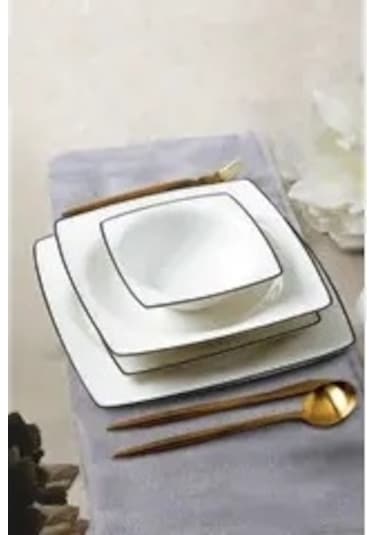 Sıla Bn-104 Mavi 24 Parça Porselen Yemek Takımı