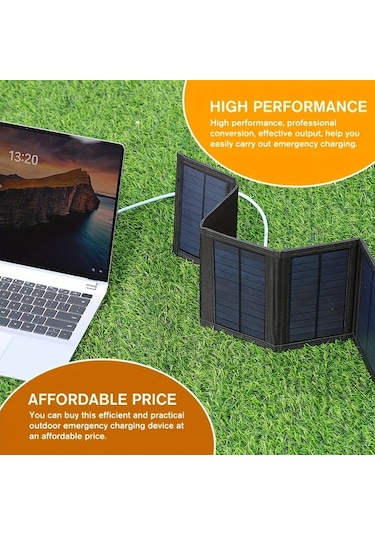 Xuweiwei 35w Çiçek Rengi Güneş Paneli Taşınabilir Katlanabilir Usb Şarj Cihazı Kamp İçin Çok Amaçlı Mobil Fan Şarj Cihazı Fotovoltaik