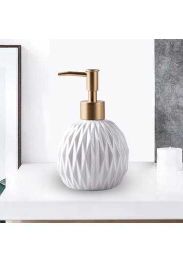 Suntek Seramik Sabunluk Ev Otel Tedarik Duş Şampuanı Beyaz
