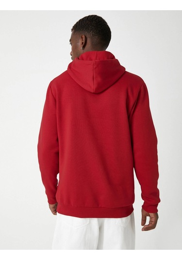 3WAM70128MK Koton Erkek Sweat KIRMIZI Kırmızı