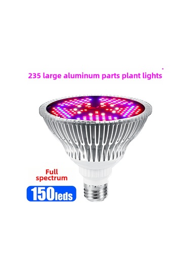 Springsun E27 Fiyasko Bitki Işığı 100w 150 Led Tam Spektrumlu, Sebze-bitki Geliştirme, 85-265v Ev/çiftlik Kullanıma Uygun Pc-alüminyum Diğer