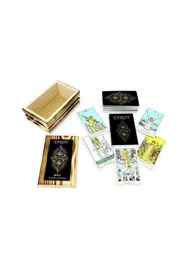 Star Tarot Oyun Kartı Ahşap Kutulu 1066683.