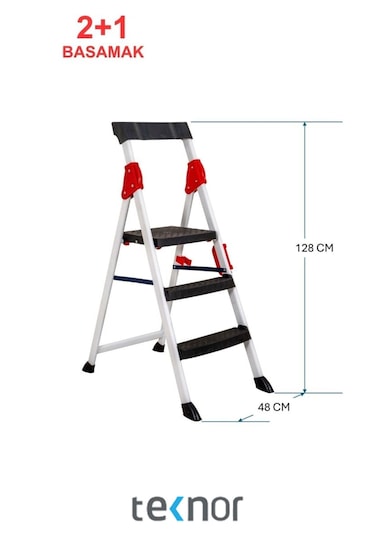 Extreme Plastik Basamaklı Metal Merdiven
