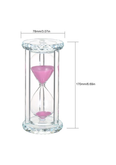 Wezone Renkli Kum Saati - 30 Dakika Zamanlayıcı, Ofis & Ev Dekorasyonu, Hediye Seçeneği Kırmızı