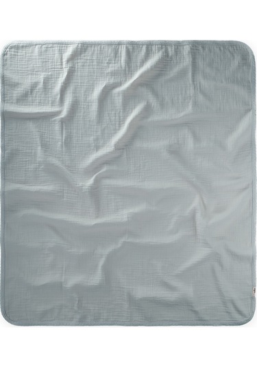 Cigit Dantel İşlemeli Tekkat Müslin Battaniye 100x100 CM +/- 3 CM Mint Yeşili