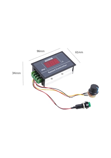 30A 60V Dc Motor Hız Kontrol Devresi Panel Tip Potansiyometre