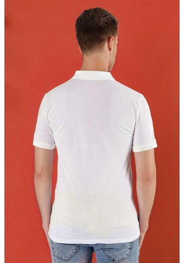 Ts 845 Beyaz Spor T-shirt Beyaz