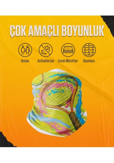 Musclecloth Çok Amaçlı Boyunluk Tennis Çok Renkli