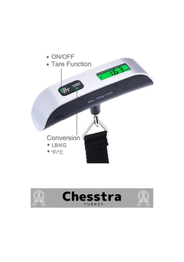 Seyahat Bavul Ağırlık Tartı Dijital Lcd Ekran Göstergeli Çok Amaçlı Taşınabilir Pilli Bagaj Tartısı Çok Renkli