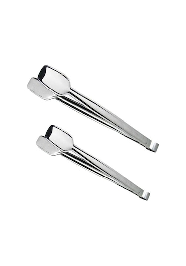 Nehir Paslanmaz Çelik Izgara Maşa Seti 28 ve 33 CM