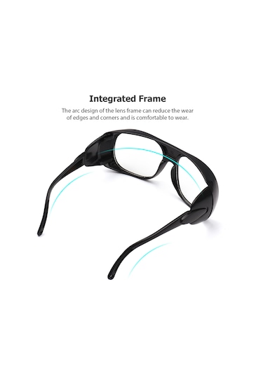 Yuntech01 Elektrik Kaynağı Korumalı Gözlük - Şeffaf Lensli, Buhar Tutan, Darbe Ve Yağa Dayanıklı İş Güvenliği Göz Koruyucu
