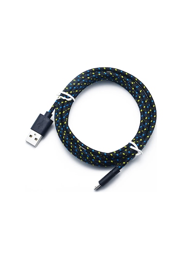 Mikro Usb Kablosu 2.4a Hızlı Şarj Cep Telefonu Şarj Tarih Kablosu Samsung Uyumlu Black Micro Usb 1m Diğer