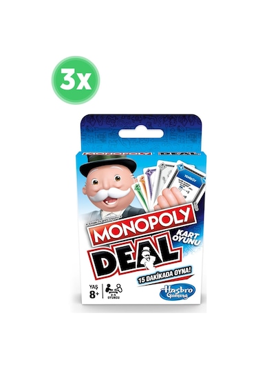 Monopoly Deal x 3 Adet