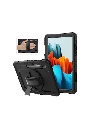 Samsung Galaxy Tab S9 Fe Plus / S9 Plus 12.4inç Uyumlu Kılıf Defender Askılı Pars Case Fuji X610 X810
