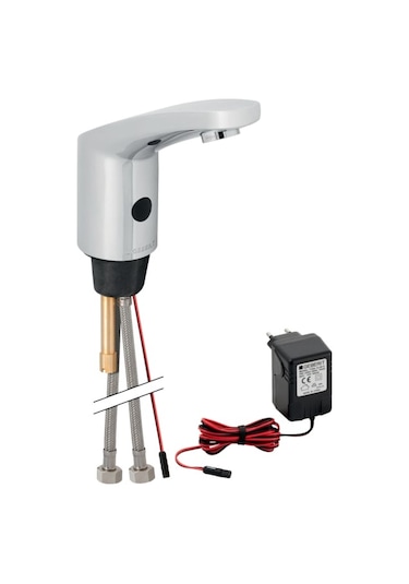 Geberit 116.145.21.1 Type185 Çift Su Girişli Elektrikli Fotoselli Lavabo Bataryası